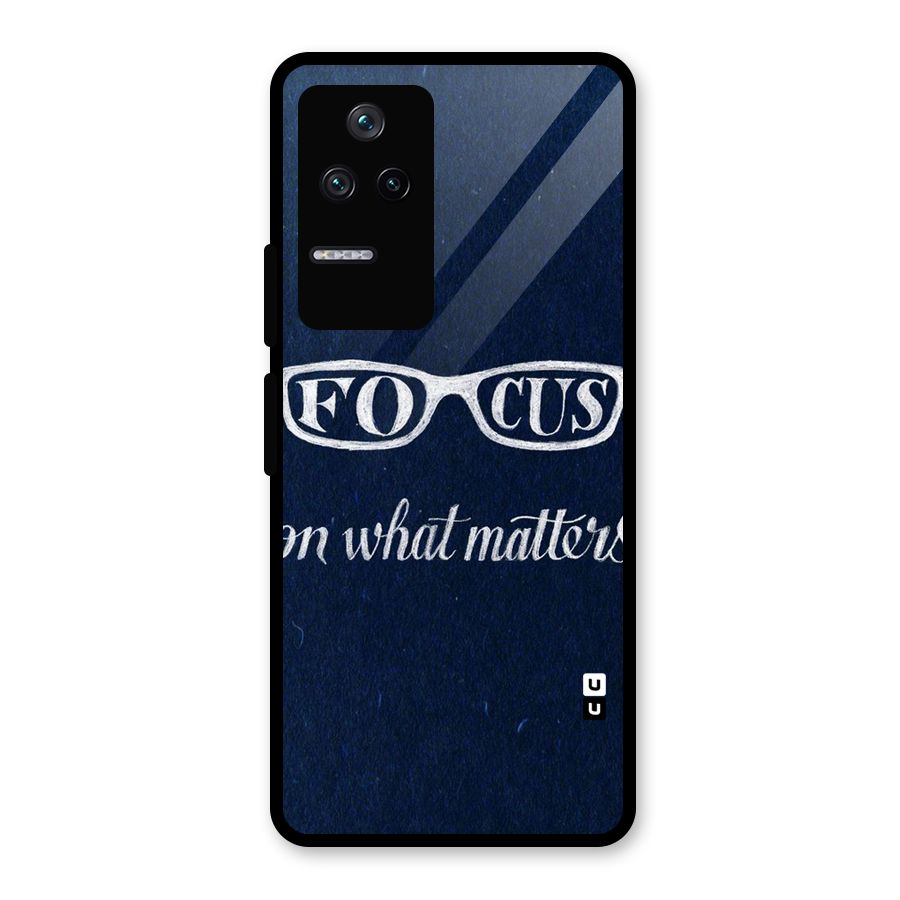 Focus Matters Glass Back Case for Poco F4 5G