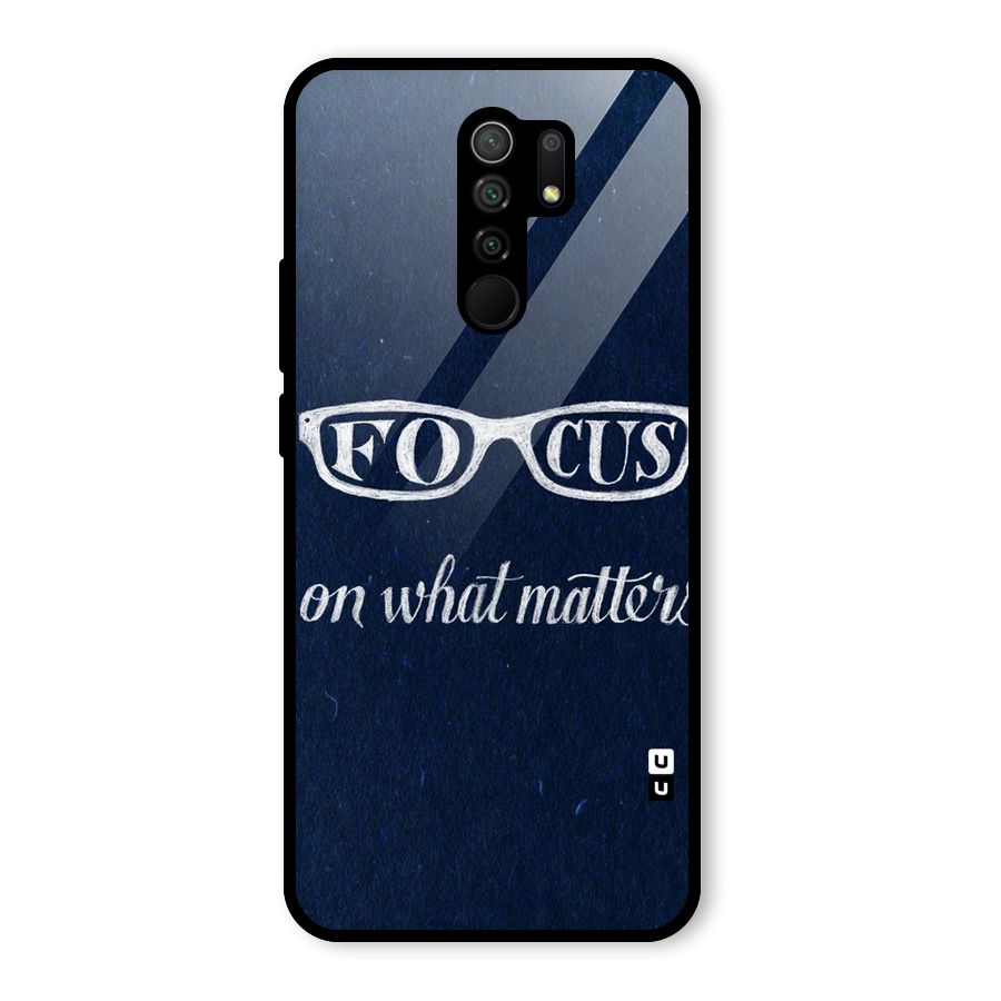 Focus Matters Glass Back Case for Poco M2