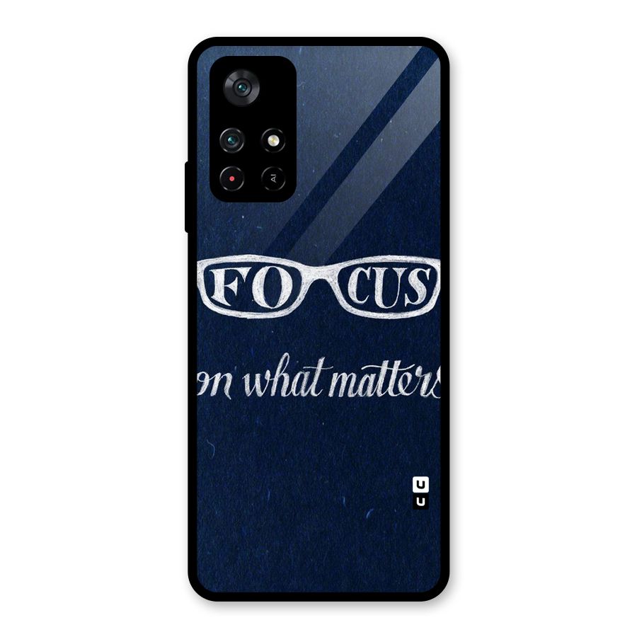 Focus Matters Glass Back Case for Poco M4 Pro 5G