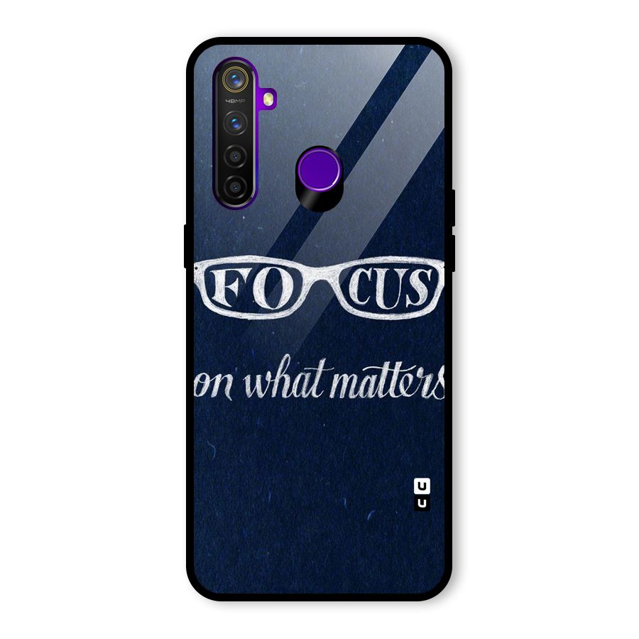 Focus Matters Glass Back Case for Realme 5 Pro