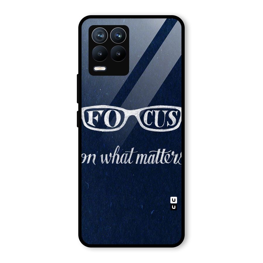 Focus Matters Glass Back Case for Realme 8