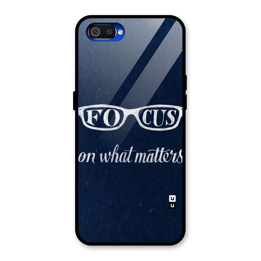 Focus Matters Glass Back Case for Realme C2