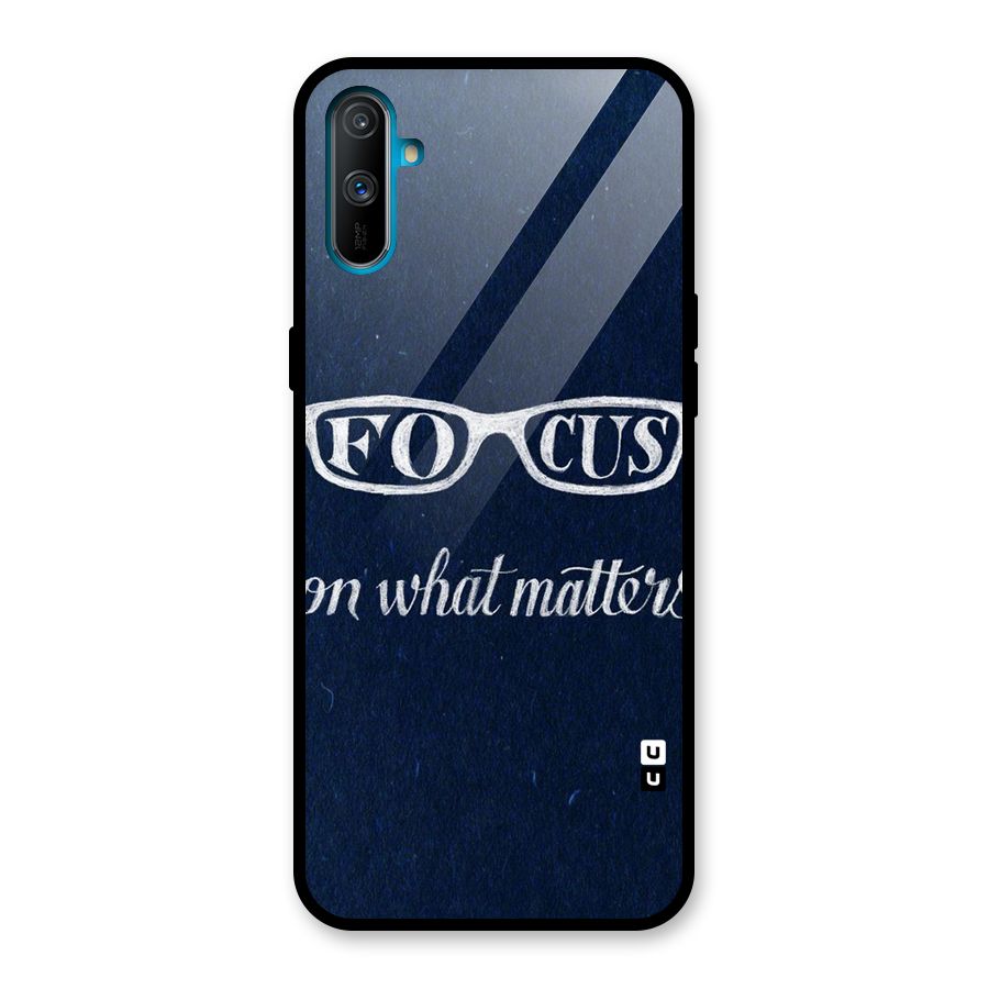 Focus Matters Glass Back Case for Realme C3