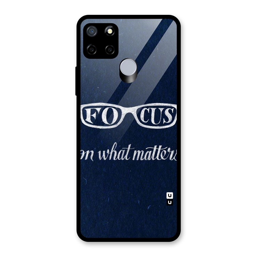 Focus Matters Glass Back Case for Realme Narzo 20