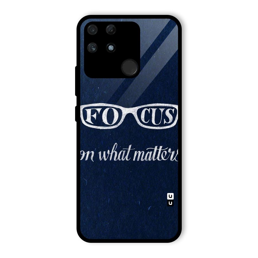 Focus Matters Glass Back Case for Realme Narzo 50A