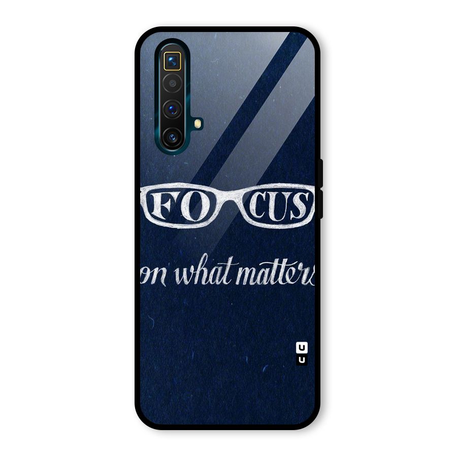 Focus Matters Glass Back Case for Realme X3