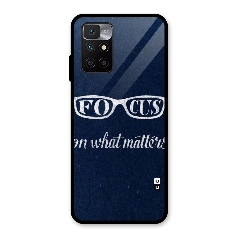 Focus Matters Glass Back Case for Redmi 10 Prime