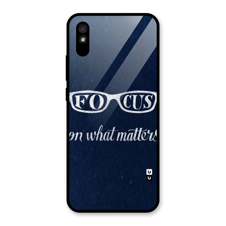 Focus Matters Glass Back Case for Redmi 9A