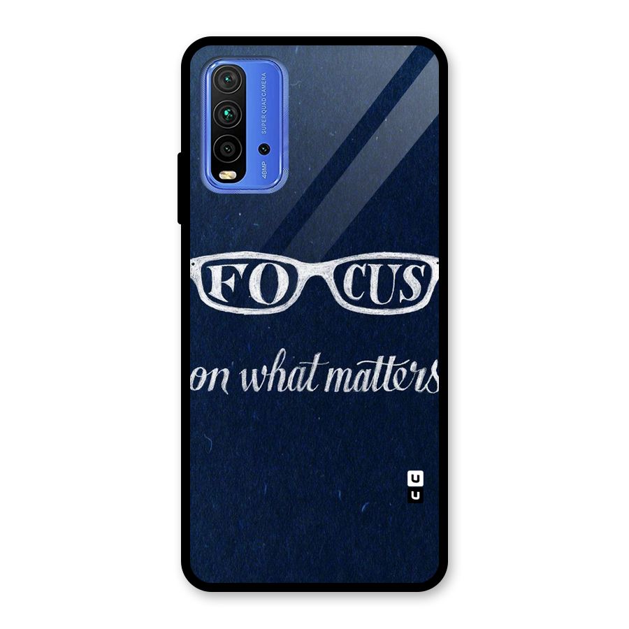 Focus Matters Glass Back Case for Redmi 9 Power