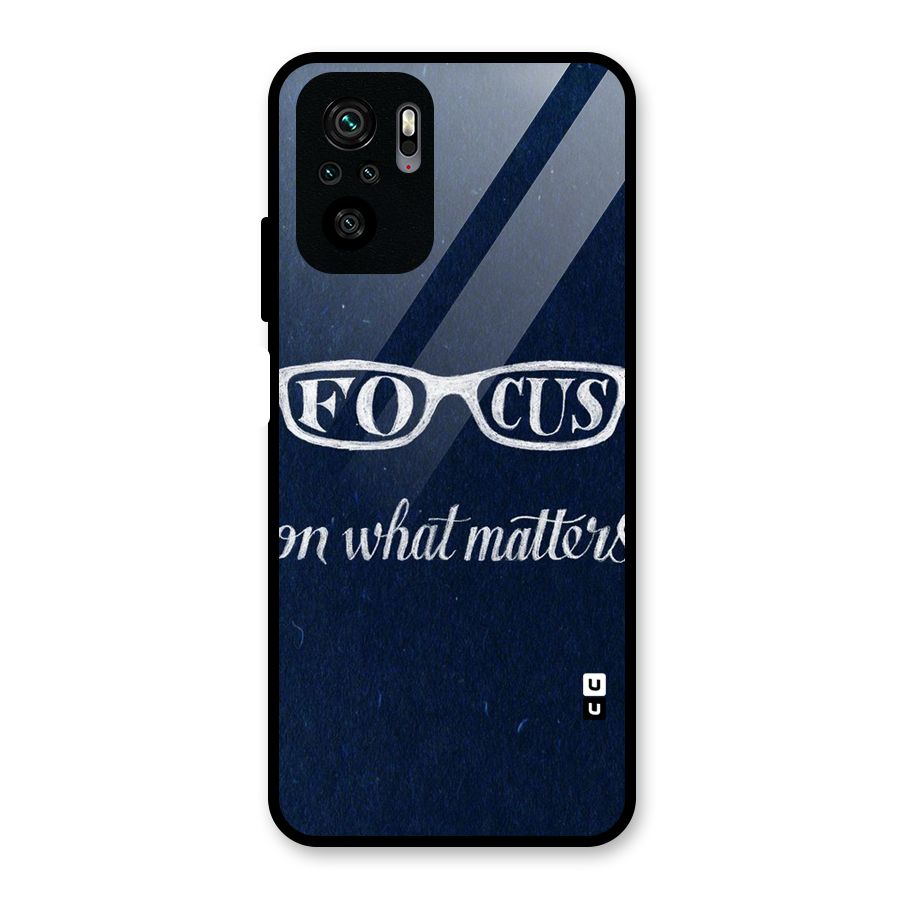 Focus Matters Glass Back Case for Redmi Note 10S