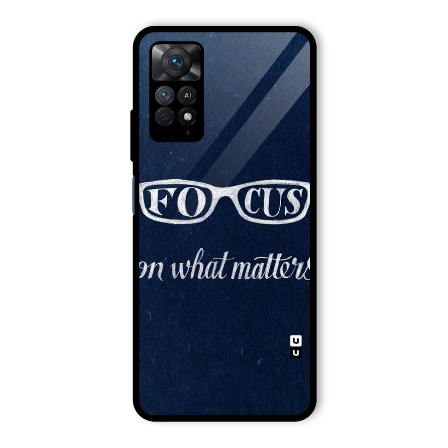 Focus Matters Glass Back Case for Redmi Note 11 Pro