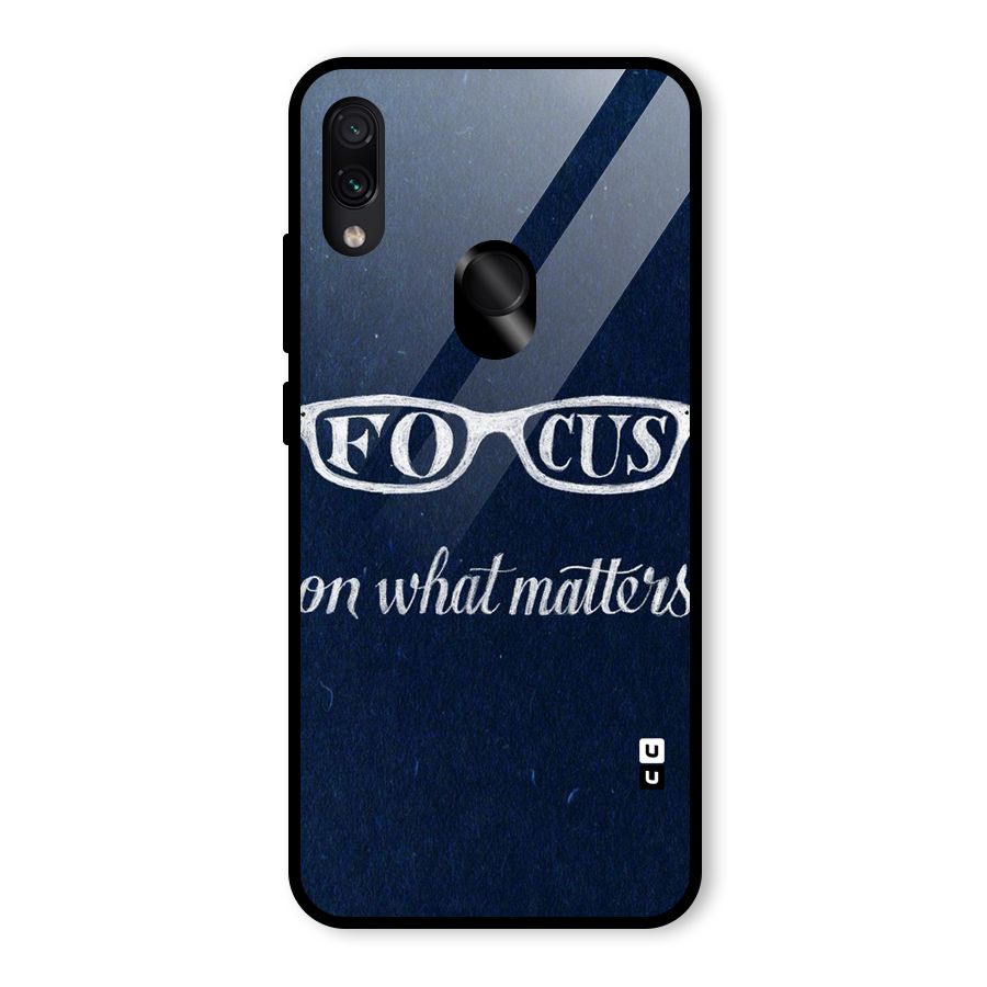 Focus Matters Glass Back Case for Redmi Note 7S