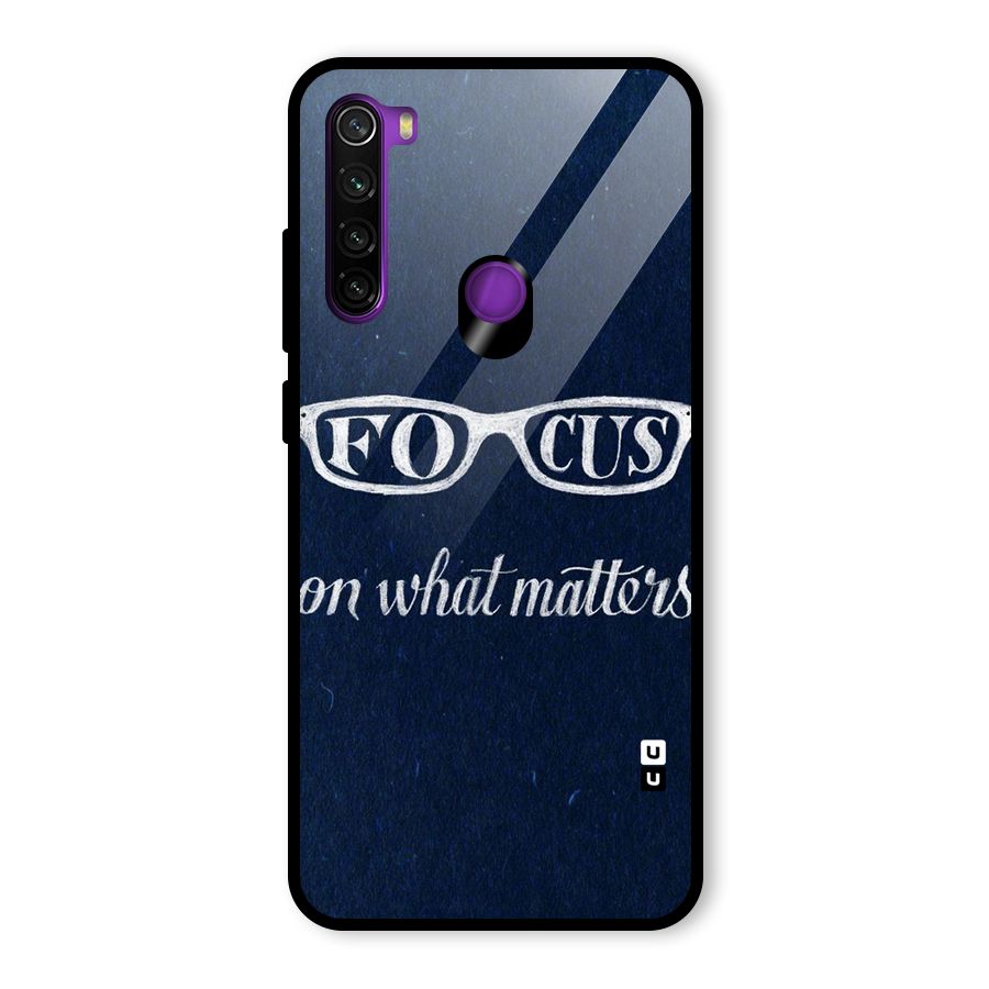 Focus Matters Glass Back Case for Redmi Note 8