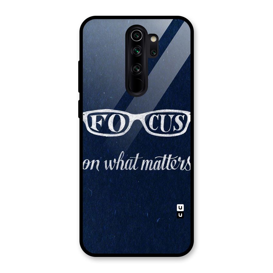 Focus Matters Glass Back Case for Redmi Note 8 Pro