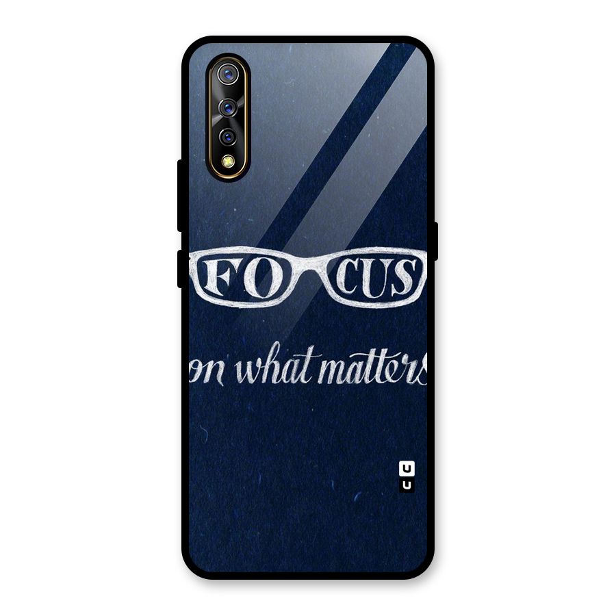 Focus Matters Glass Back Case for Vivo S1