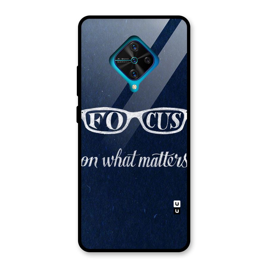 Focus Matters Glass Back Case for Vivo S1 Pro
