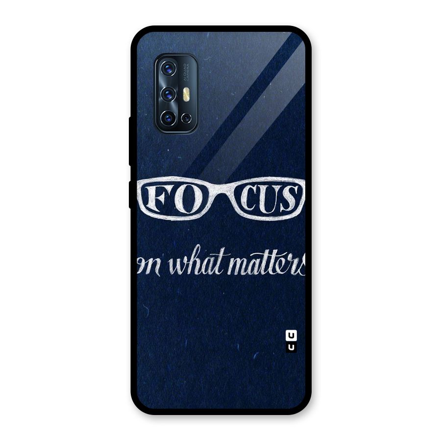 Focus Matters Glass Back Case for Vivo V17