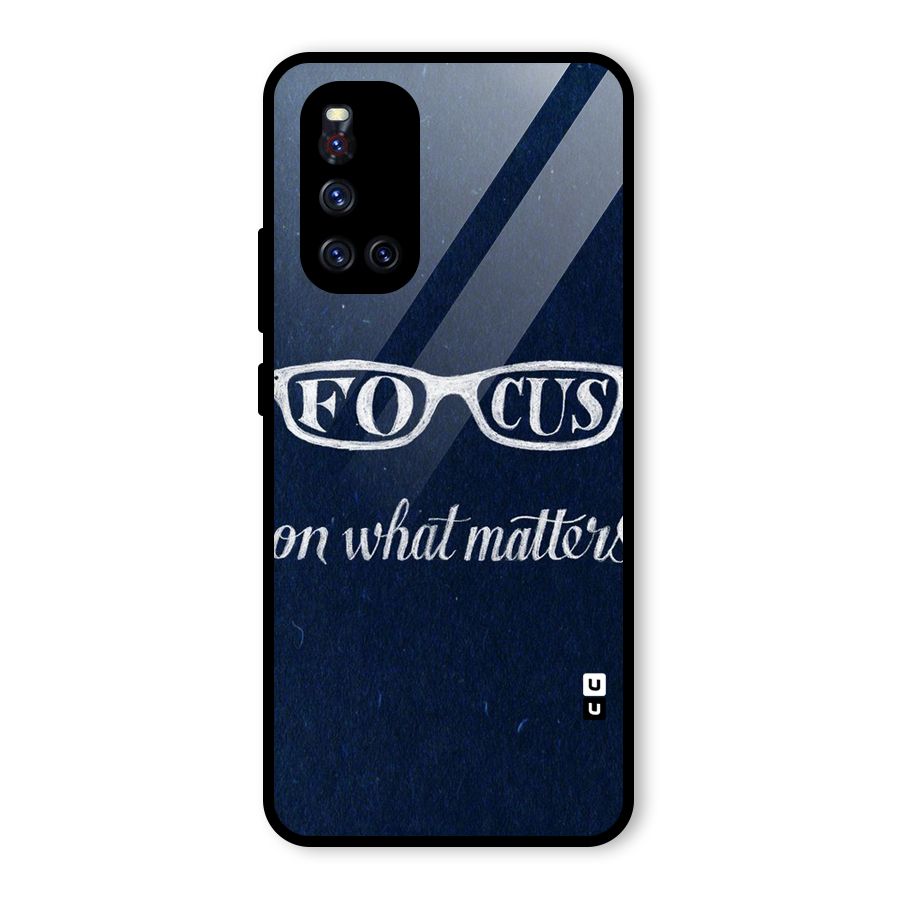 Focus Matters Glass Back Case for Vivo V19