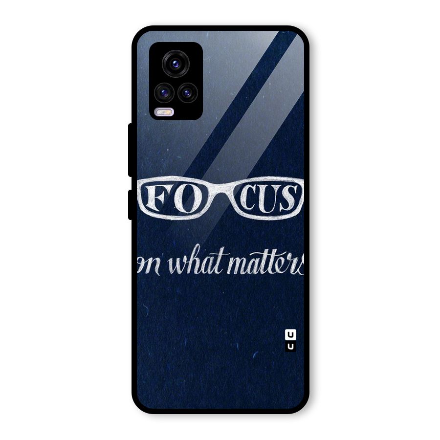 Focus Matters Glass Back Case for Vivo V20