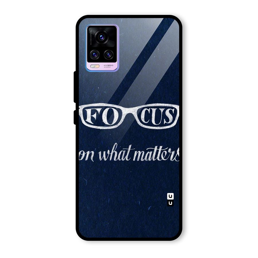 Focus Matters Glass Back Case for Vivo V20 Pro