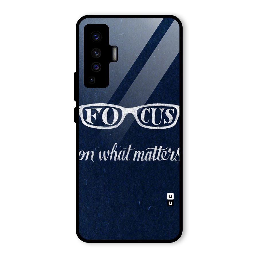 Focus Matters Glass Back Case for Vivo X50