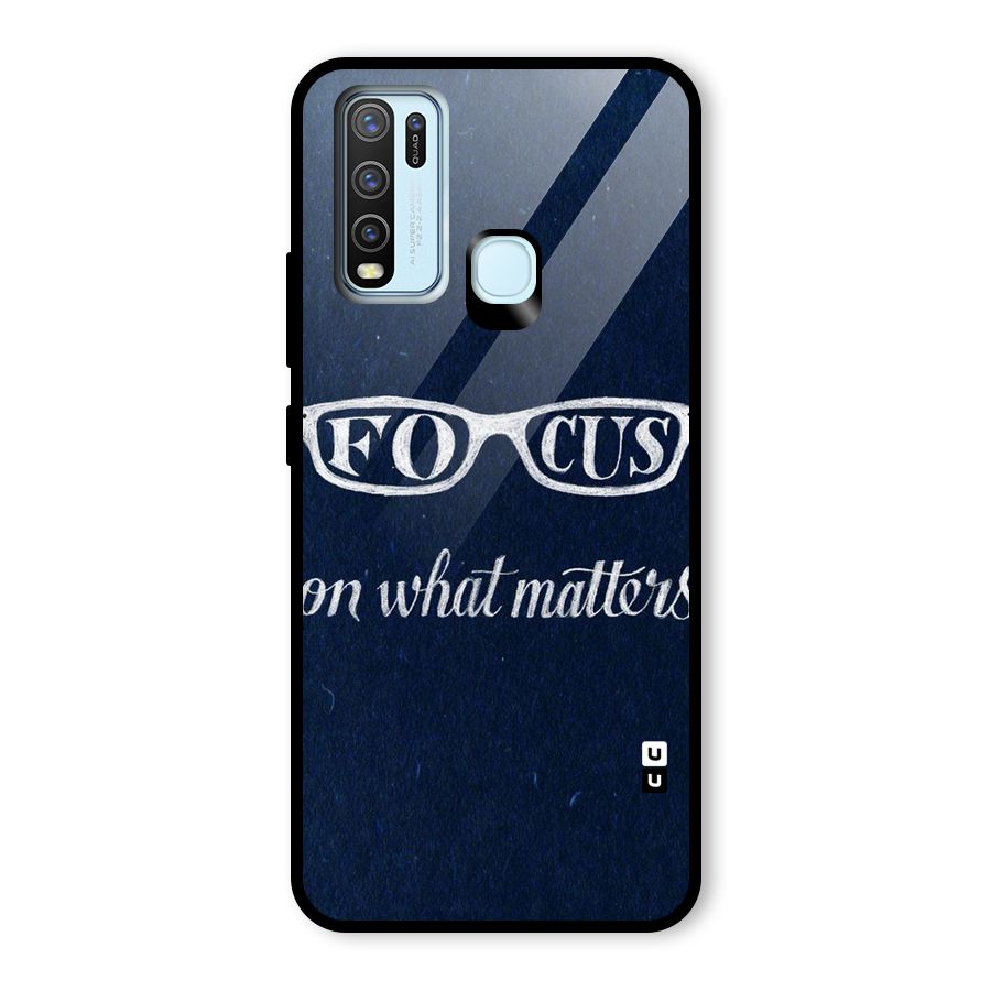 Focus Matters Glass Back Case for Vivo Y50