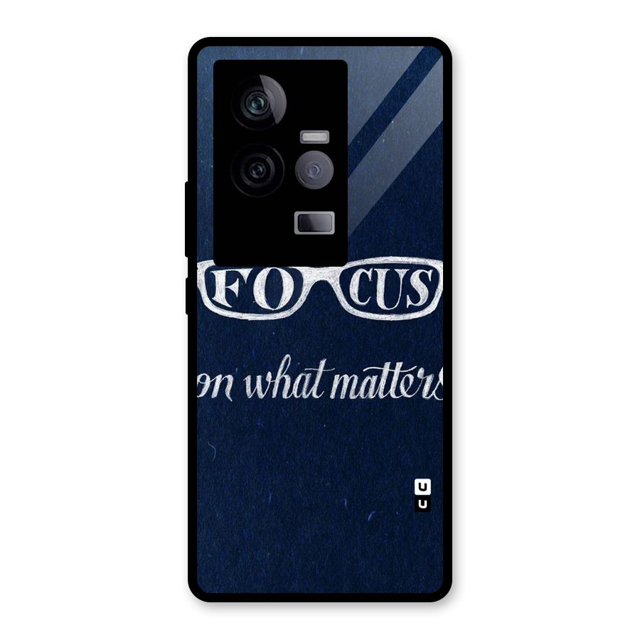 Focus Matters Glass Back Case for Vivo iQOO 11 5G