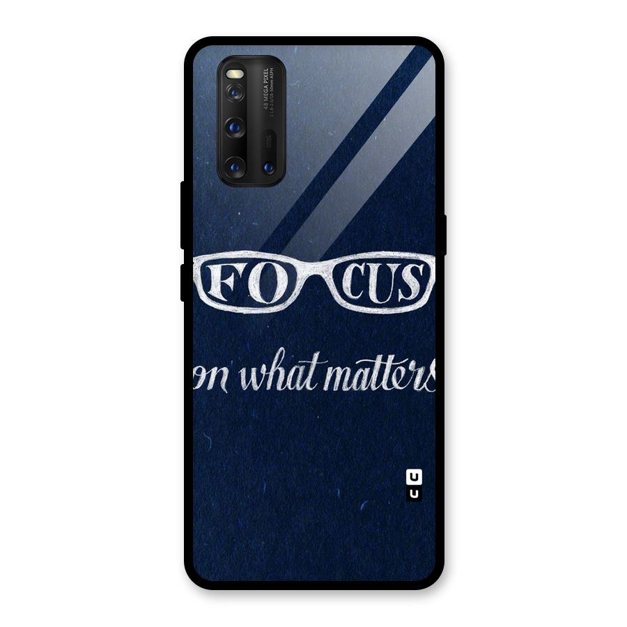 Focus Matters Glass Back Case for Vivo iQOO 3