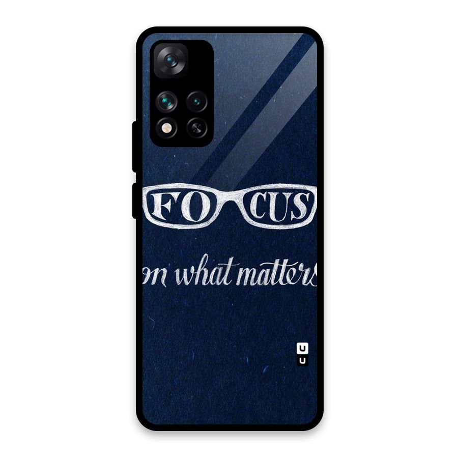Focus Matters Glass Back Case for Xiaomi 11i HyperCharge 5G