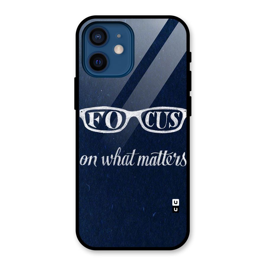 Focus Matters Glass Back Case for iPhone 12 Mini