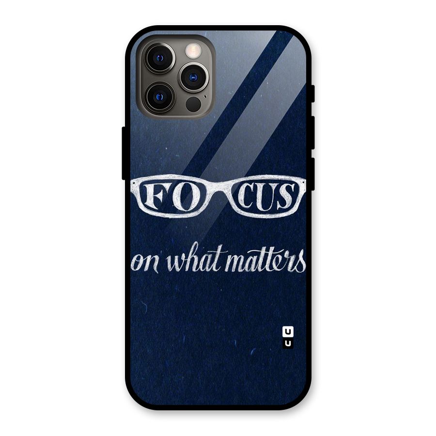 Focus Matters Glass Back Case for iPhone 12 Pro