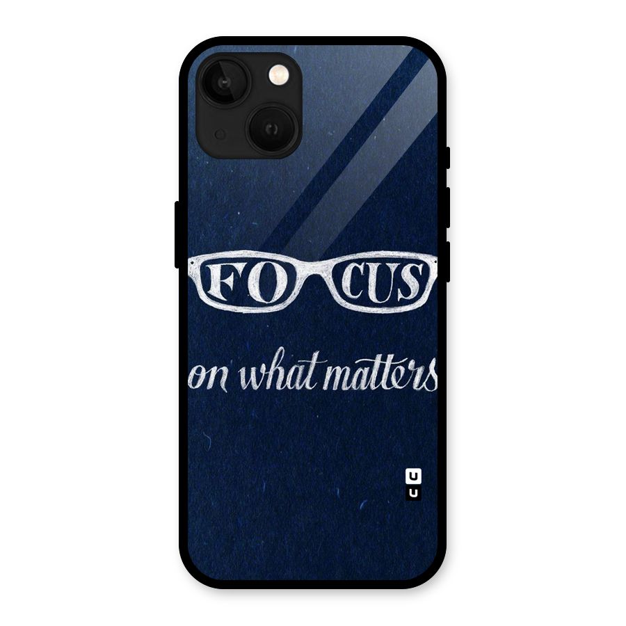 Focus Matters Glass Back Case for iPhone 13