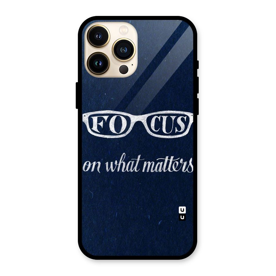 Focus Matters Glass Back Case for iPhone 13 Pro Max