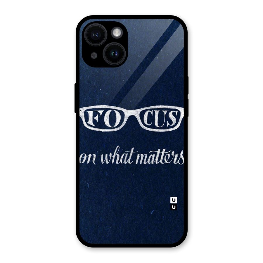 Focus Matters Glass Back Case for iPhone 14