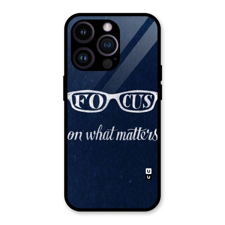 Focus Matters Glass Back Case for iPhone 14 Pro