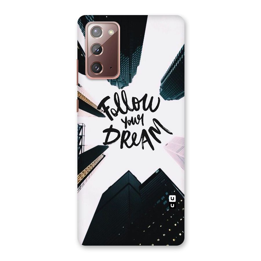 Follow Dream Back Case for Galaxy Note 20
