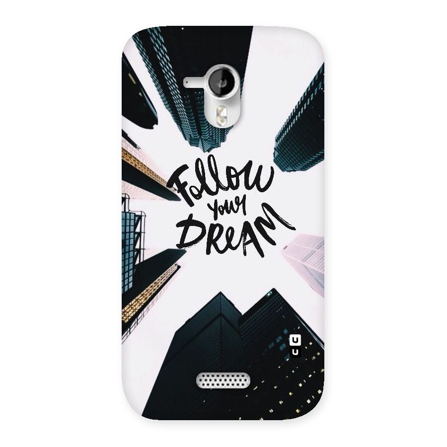 Follow Dream Back Case for Micromax Canvas HD A116