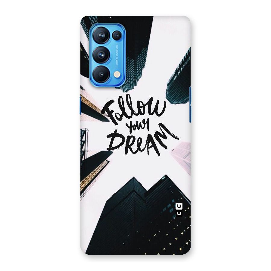 Follow Dream Back Case for Oppo Reno5 Pro 5G