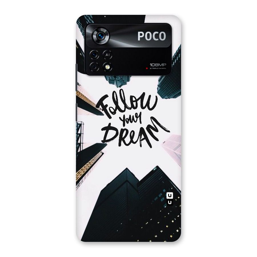 Follow Dream Back Case for Poco X4 Pro 5G