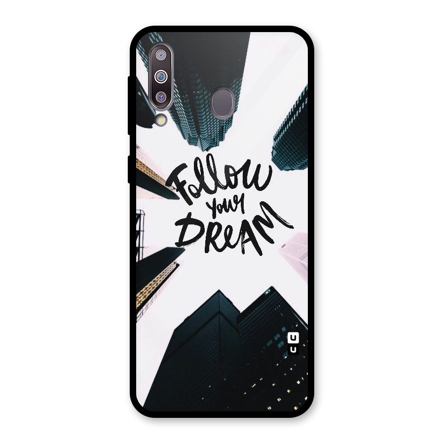 Follow Dream Glass Back Case for Galaxy M30