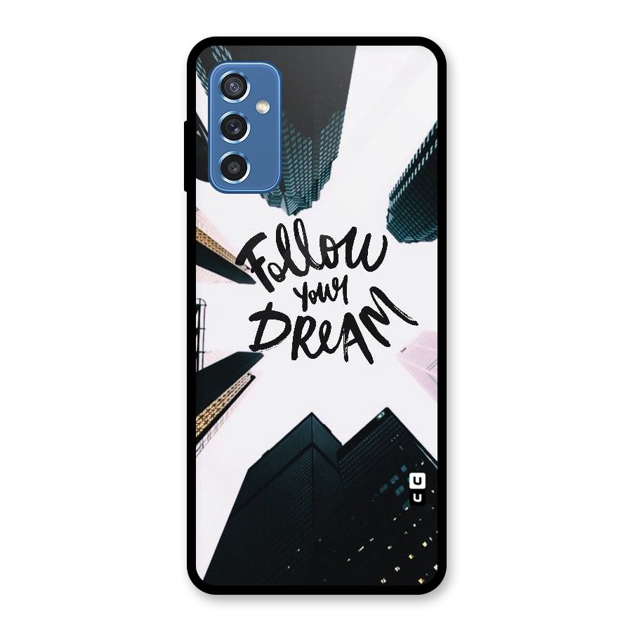 Follow Dream Glass Back Case for Galaxy M52 5G