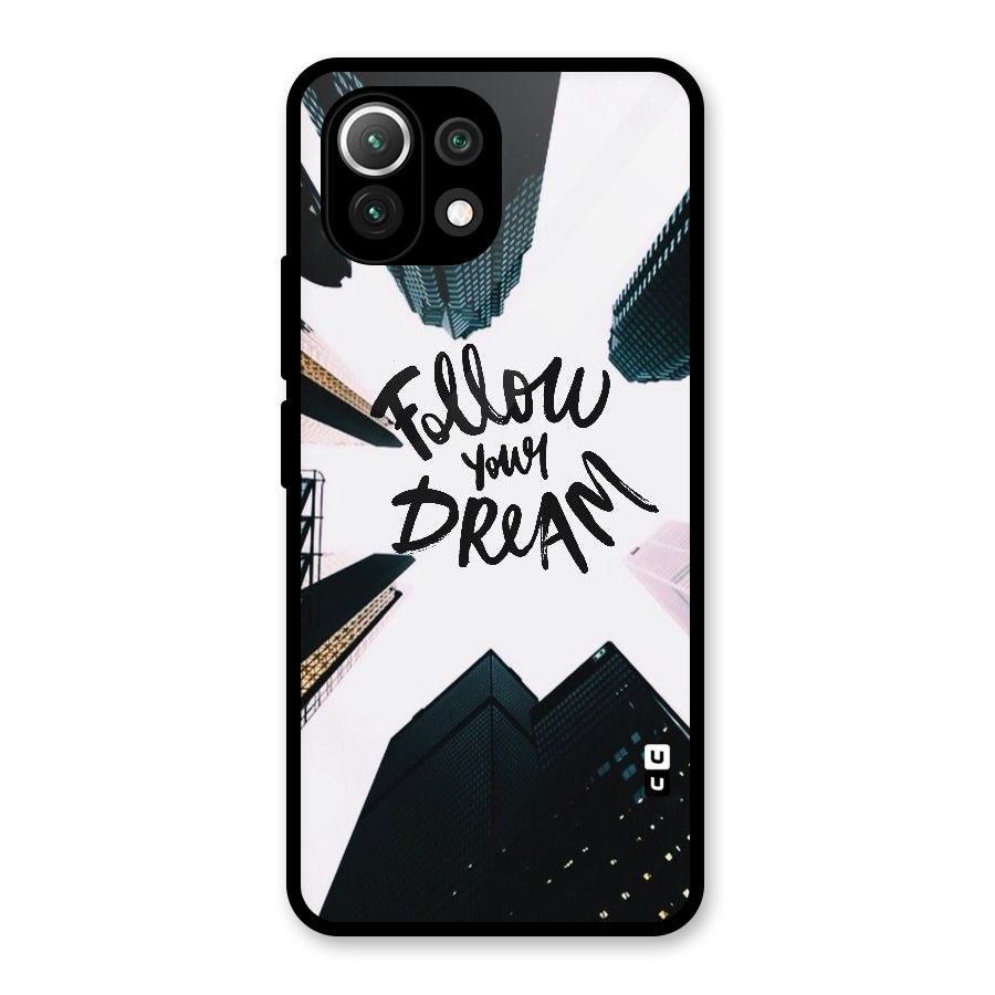 Follow Dream Glass Back Case for Mi 11 Lite NE 5G