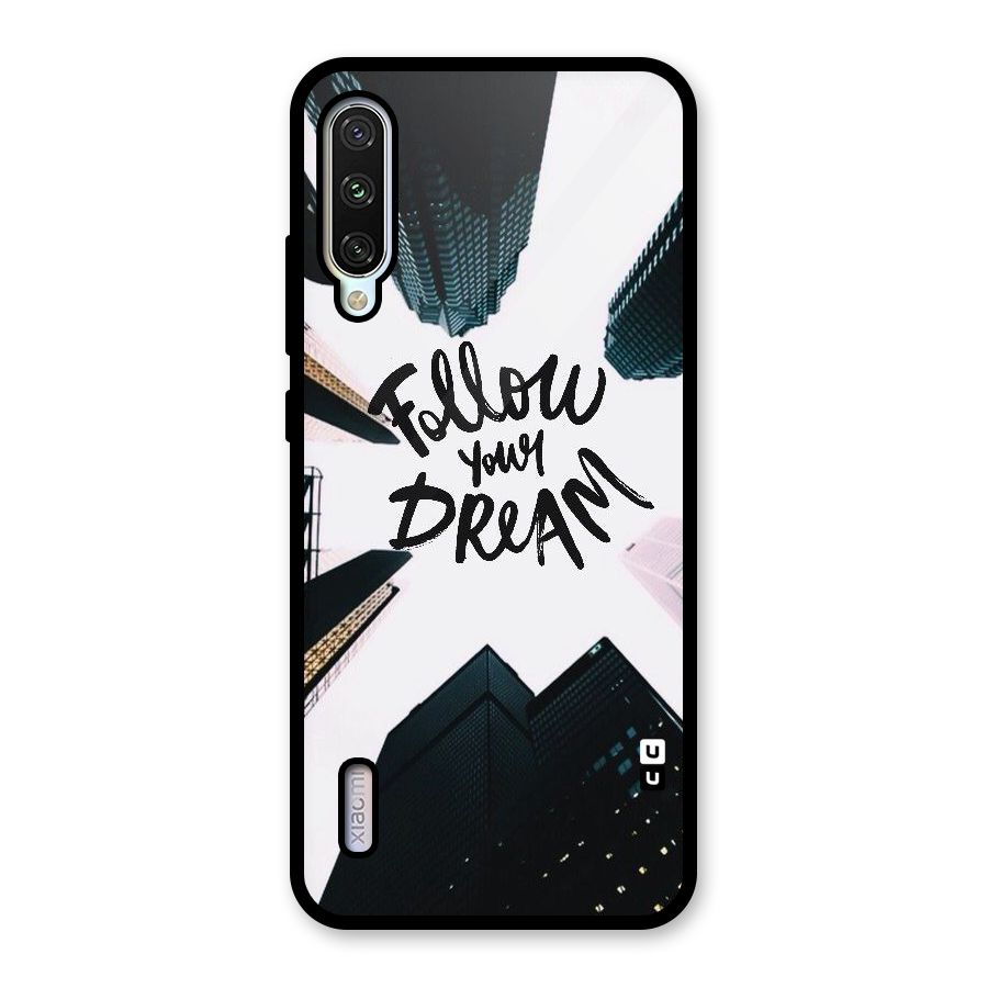 Follow Dream Glass Back Case for Mi A3