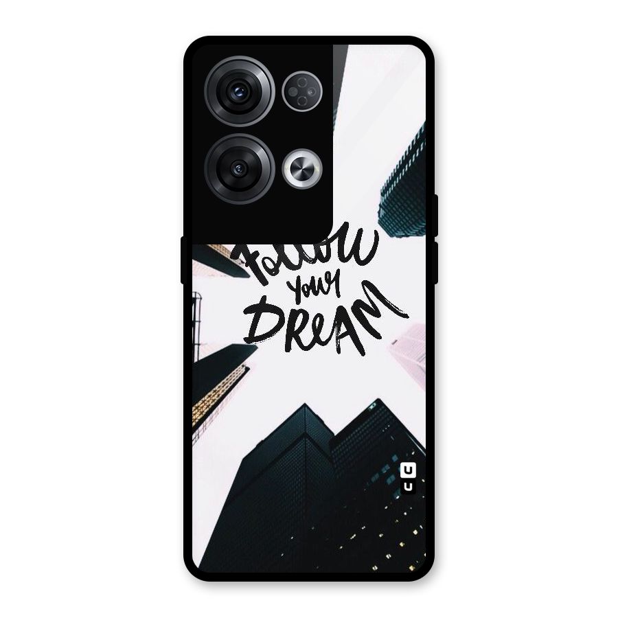 Follow Dream Glass Back Case for Oppo Reno8 Pro 5G