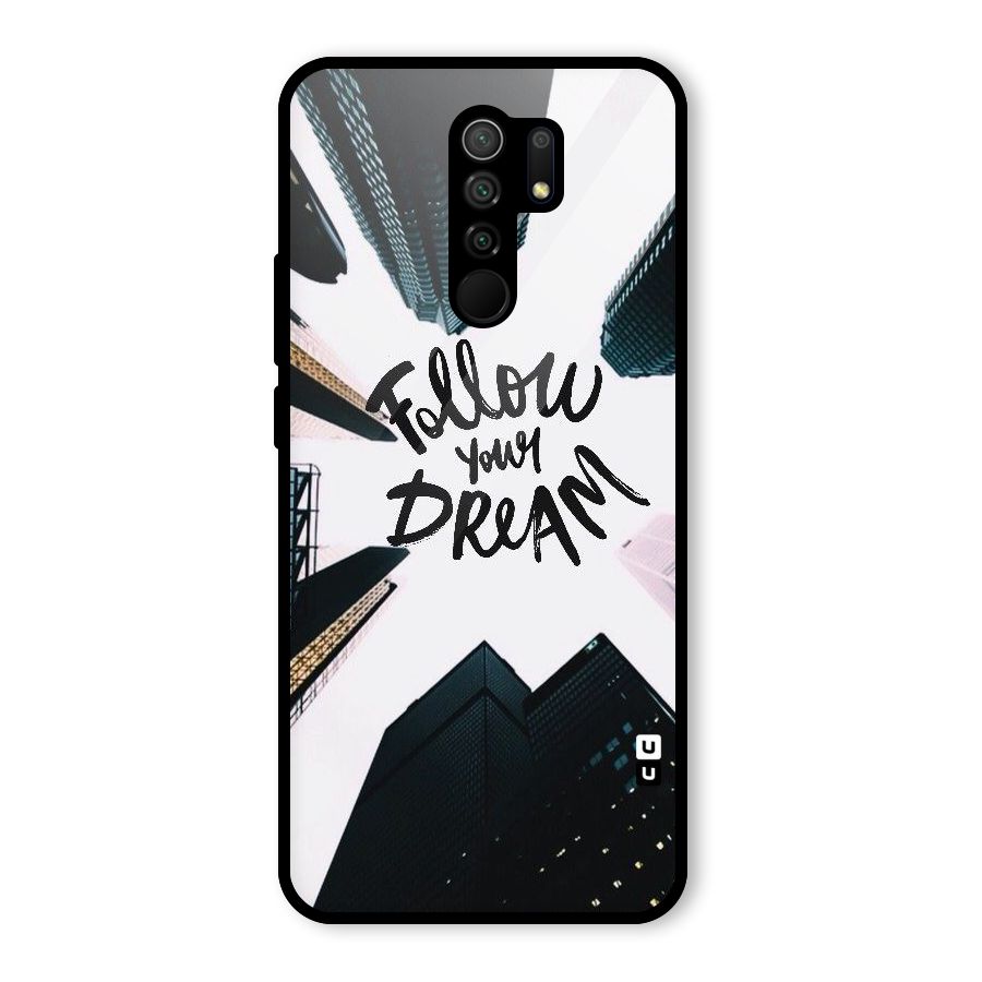 Follow Dream Glass Back Case for Poco M2