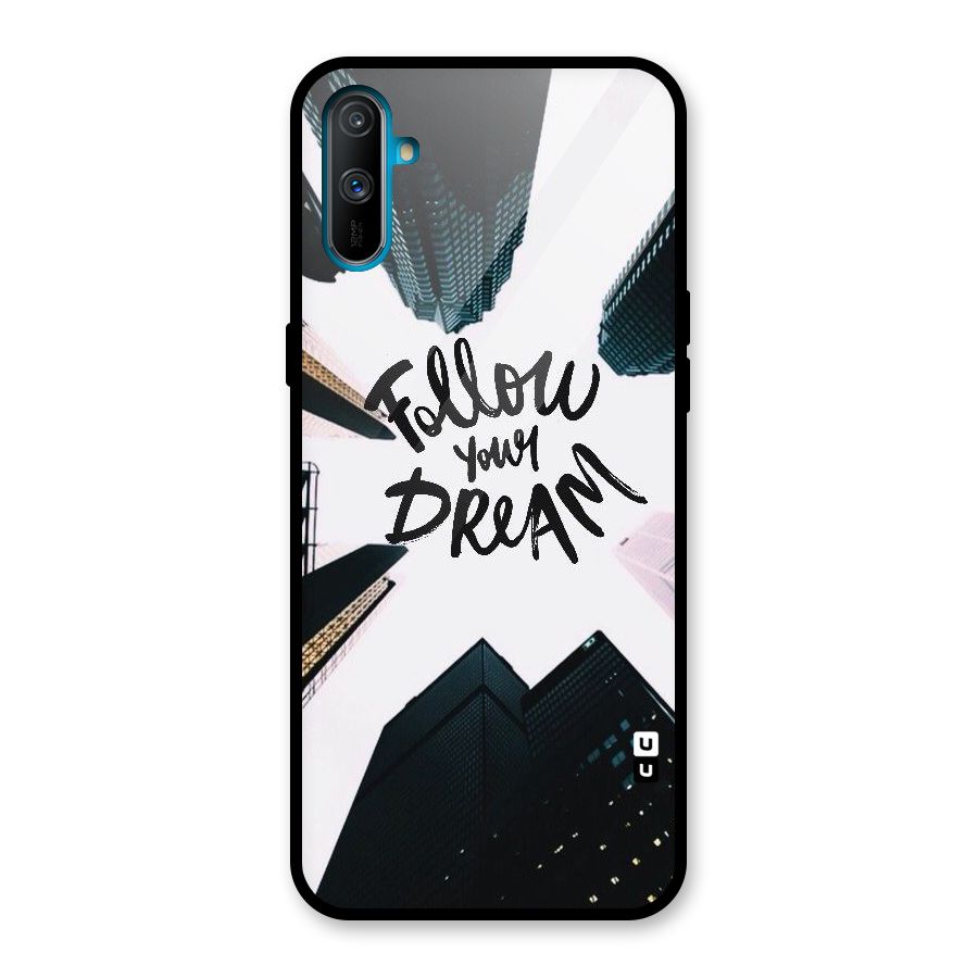 Follow Dream Glass Back Case for Realme C3