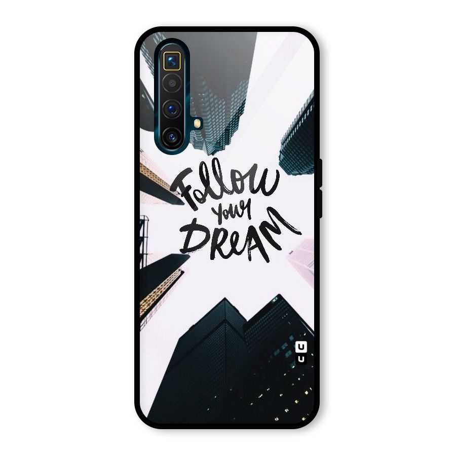 Follow Dream Glass Back Case for Realme X3