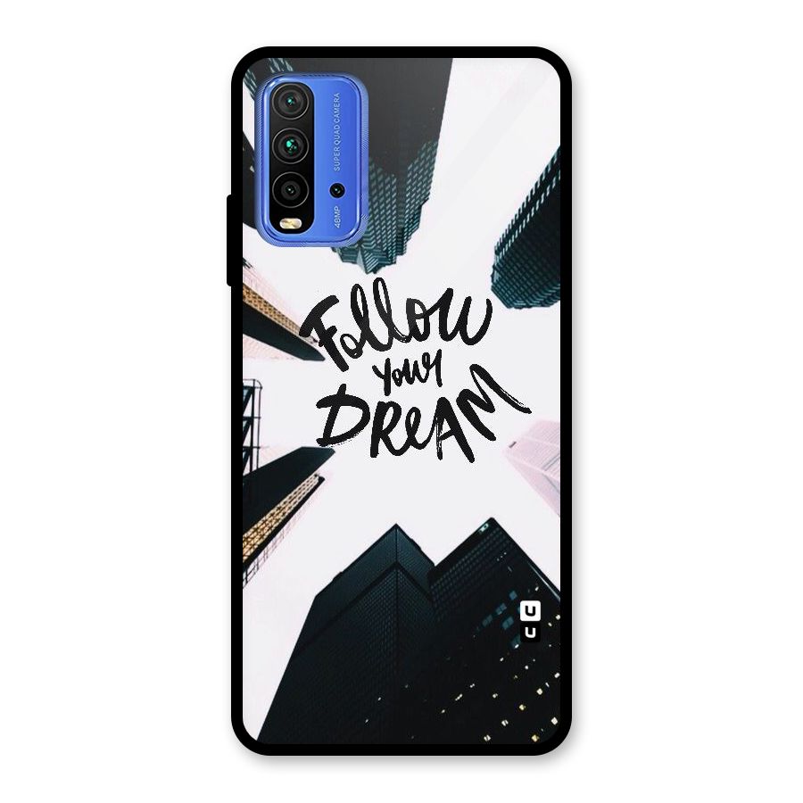 Follow Dream Glass Back Case for Redmi 9 Power