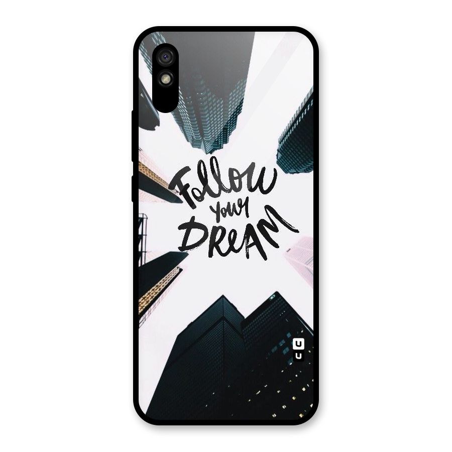 Follow Dream Glass Back Case for Redmi 9i