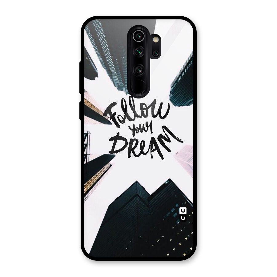 Follow Dream Glass Back Case for Redmi Note 8 Pro